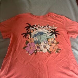 Hurley Pink Floral Wave T-Shirt